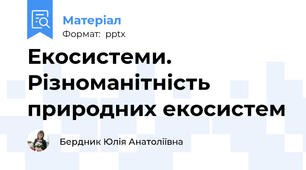 Екосистеми. Різноманітність природних екосистем