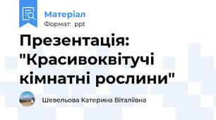 Презентація: "Красивоквітучі кімнатні рослини"