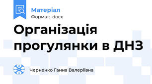 Організація прогулянки в ДНЗ
