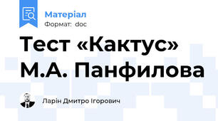 Тест «Кактус» М.А. Панфилова