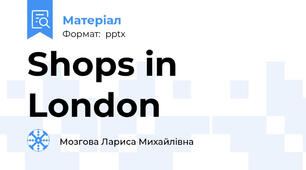 Shops in London