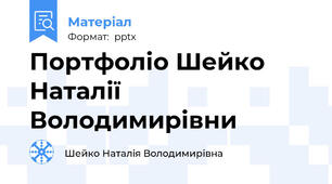Портфоліо Шейко Наталії Володимирівни