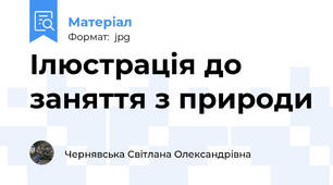 Ілюстрація до заняття з природи
