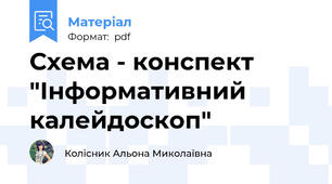 Схема - конспект "Інформативний калейдоскоп"