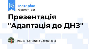 Презентація "Адаптація до ДНЗ"