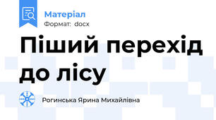 Піший перехід до лісу
