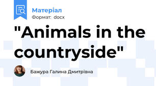 "Animals in the countryside"