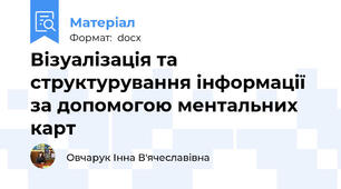 Візуалізація та структурування інформації за допомогою ментальних карт