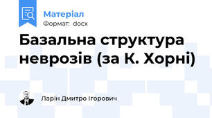 Базальна структура неврозів (за К. Хорні)