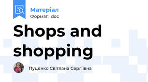 Shops and shopping