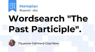 Wordsearch "The Past Participle".