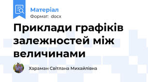 Приклади графіків залежностей між величинами
