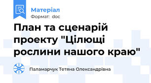 План та сценарій проекту "Цілющі рослини нашого краю"