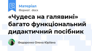 «Чудеса на галявині» багато функціональний дидактичний посібник