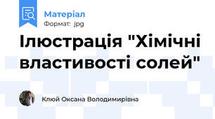 Ілюстрація "Хімічні властивості солей"