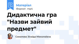 Дидактична гра "Назви зайвий предмет"