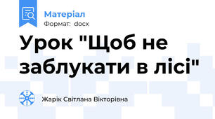 Урок "Щоб не заблукати в лісі"