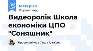 Видеоролік Школа економіки ЦПО "Соняшник"
