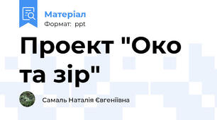 Проект "Око та зір"