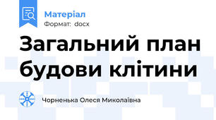 Загальний план будови клітини