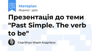 Презентація до теми "Past Simple. The verb to be"