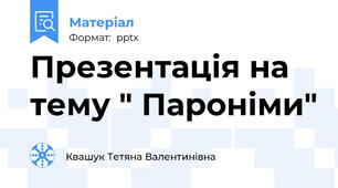 Презентація на тему " Пароніми"