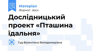 Дослідницький проект «Пташина їдальня»