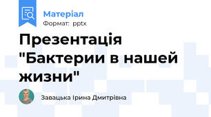Презентація "Бактерии в нашей жизни"