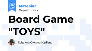 Board Game  "TOYS"