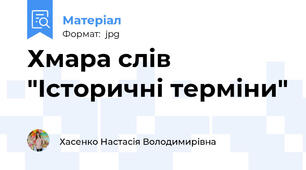 Хмара слів "Історичні терміни"