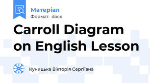 Carroll Diagram  on English Lesson