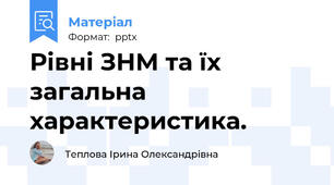 Рівні ЗНМ та їх загальна характеристика.
