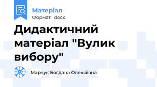 Дидактичний матеріал "Вулик вибору"