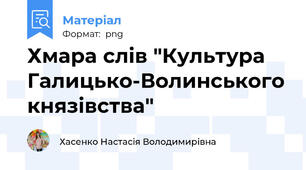 Хмара слів "Культура Галицько-Волинського князівства"