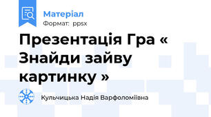 Презентація Гра « Знайди зайву  картинку »
