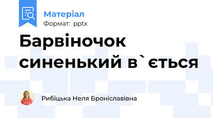Барвіночок синенький в`ється
