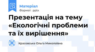 Презентація на тему  «Екологічні проблеми та їх вирішення»