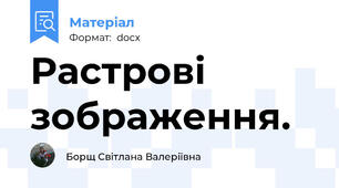 Растрові зображення.