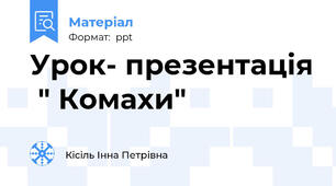 Урок- презентація  " Комахи"