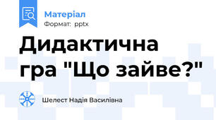 Дидактична  гра "Що зайве?"