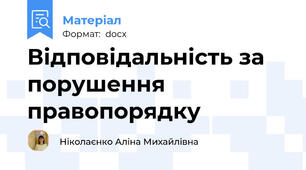 Відповідальність за порушення правопорядку