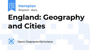 England: Geography and Cities