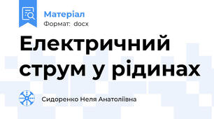 Електричний струм у рідинах