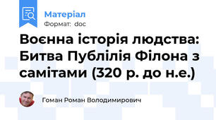 Воєнна історія людства: Битва Публілія Філона з самітами (320 р. до н.е.)