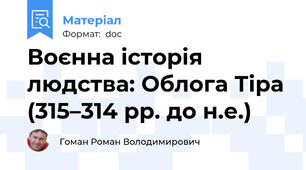 Воєнна історія людства: Облога Тіра (315–314 рр. до н.е.)