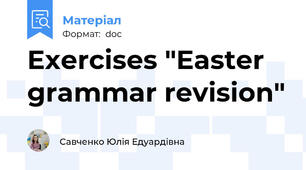 Exercises "Easter grammar revision"