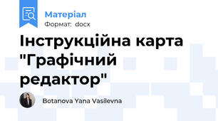 Інструкційна карта "Графічний редактор"