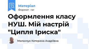 Оформлення класу НУШ. Мій настрій "Ципля Іриска"