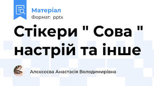 Стікери " Сова " настрій та інше