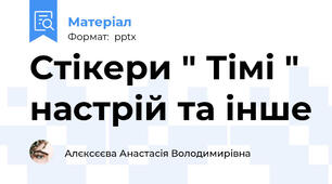 Стікери " Тімі " настрій та інше